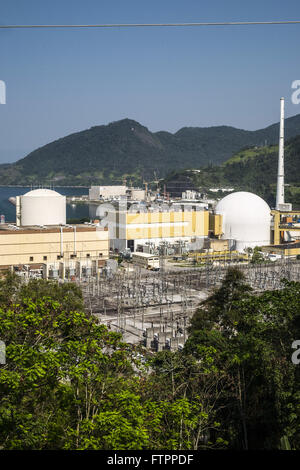 Vista de Cima Das Usinas Que Compoem ein CNAAA Central Nuclear Almirante Álvaro Alberto Stockfoto