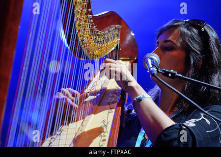 BILBAO, Spanien - 31 Okt.: The Barr Brothers (Band) live-Performance beim Bime-Festival am 31. Oktober 2014 in Bilbao, Spanien. Stockfoto