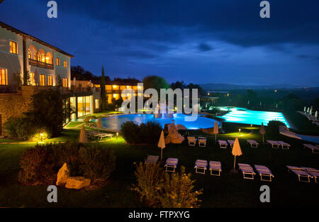 Hotel Adler Thermae Spa & Relax Resort, Bagno Vignoni, Toskana Stockfoto