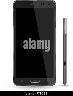 Mock-up Smartphones Set Vektor-realistischen Stil. Vektor-Illustration realistisch. Können für Druck- und Web-Element verwenden. App-Element. Stock Vektor