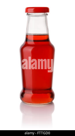 Berry Sirup Flasche isoliert auf weiss Stockfoto