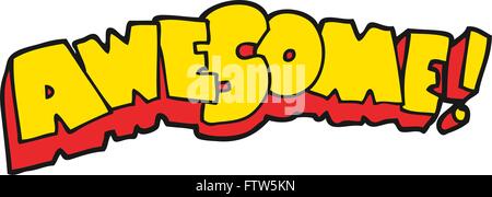 awesome Freihand gezeichnete cartoon Stock Vektor