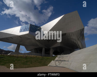Musée des Confluences, Ortsteil Zusammenfluss, Lyon, Frankreich Stockfoto