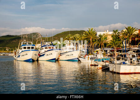 Marina im Hafen Port d ' Andratx, Mallorca, Balearen, Spanien Stockfoto