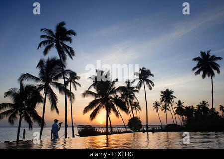 Swimming Pool of The Residence Hotel in Sansibar Insel einen semi-autonomen Teil von Tansania in Ostafrika Stockfoto