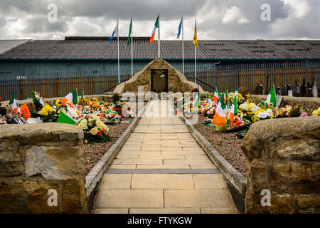 Irish Republican Denkmal Grundstück in Milltown-Friedhof in West Belfast. Stockfoto