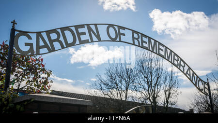 Irish Republican Garten der Erinnerung in Belfast Falls Road Bereich. Stockfoto