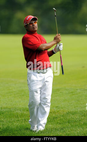 Chaska, MN, Vereinigte Staaten von Amerika. 13. August 2009. Praya Marksaeng in der ersten Runde der 2009 PGA Championship Hazeltine National Golf Club auf 13. August 2009 in Chaska, MN. ZUMA Press/Scott A. Miller © Scott A. Miller/ZUMA Draht/Alamy Live-Nachrichten Stockfoto