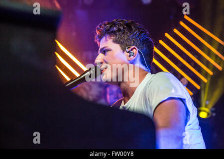 Detroit, Michigan, USA. 29. März 2016. CHARLIE PUTH durchführen auf seine neun Track Mind Tour in Saint Andrews Hall in Detroit, MI am 29. März 2016 © Marc Nader/ZUMA Draht/Alamy Live News Stockfoto