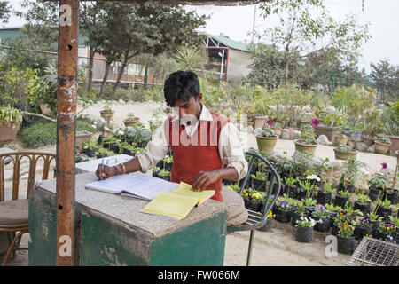 Haridwar, Uttaranchal, Indien. 15. Februar 2016. 15. Februar 2016 - Haridwar, Indien. Patanjalis Kräutergarten in Haridwar. © Subhash Sharma/ZUMA Draht/Alamy Live-Nachrichten Stockfoto