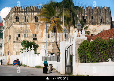 Der Palast des Sultans in Stone Town, Sansibar, Tansania. Stockfoto