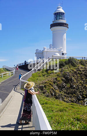 Cape Byron Light House am östlichsten Punkt in Australien. Stockfoto