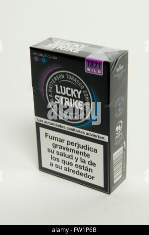 Lucky Strike 1871 wilde Tabak-Zigaretten Stockfoto