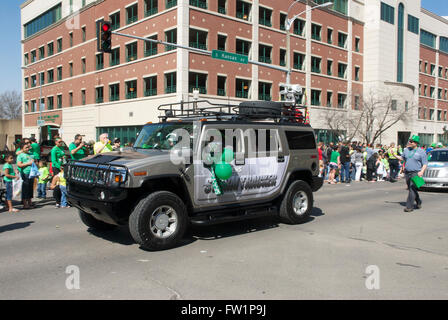 Topeka, Kansas, USA, 15. März 2014 St. Patricks Day Parade in Topeka, Kansas Credit: Mark Reinstein Stockfoto