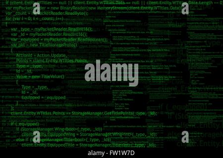 Programm-Code-Hintergrund Stock Vektor