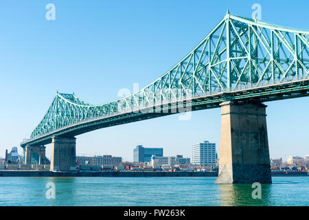 Jacques-Cartier Brücke in Montreal Stockfoto