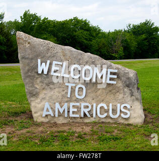 Americus, Kansas, USA, 14. Juni 2014 Americus ist eine Stadt in Lyon County, Kansas, USA. Als der Volkszählung von 2010 war die Stadtbevölkerung 896. Es ist Teil des Emporia Micropolitan Statistical Area. Bildnachweis: Mark Reinstein Stockfoto