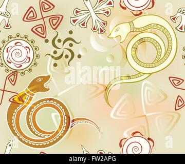 Nahtlose Hintergrund mit Drachen. EPS10 Vektor-Illustration. Stock Vektor