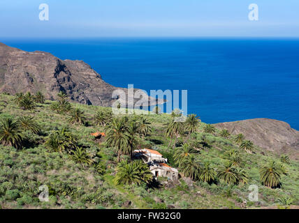 El Palmar in der Nähe von Hermigua, La Gomera, Kanarische Inseln, Spanien Stockfoto