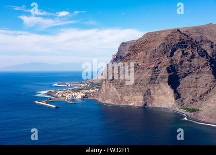 Hafen in Vueltas, Valle Gran Rey, La Gomera, Kanarische Inseln, Spanien Stockfoto