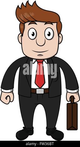 Business-Mann-Koffer Stock Vektor