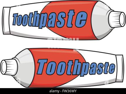 Zahnpasta-cartoon Stock Vektor