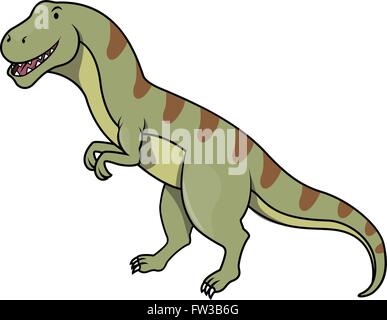 Dinosaurier-lustige Comic-illustration Stock Vektor