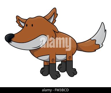 Fox cartoon illustration Stock Vektor