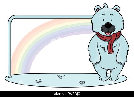 Polar Bear cartoon illustration Stock Vektor