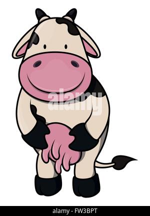 Kuh-cartoon Stock Vektor