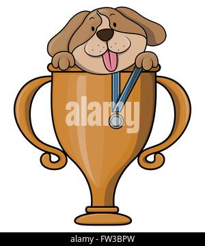 Hund-champion Stock Vektor
