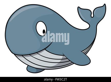 Wal-Cartoon-illustration Stock Vektor
