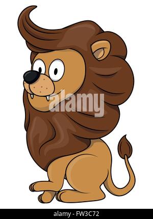 Löwe-cartoon Stock Vektor