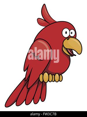 Papagei Cartoon illustration Stock Vektor