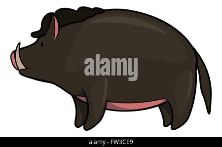 Wildschwein baby Stock Vektor