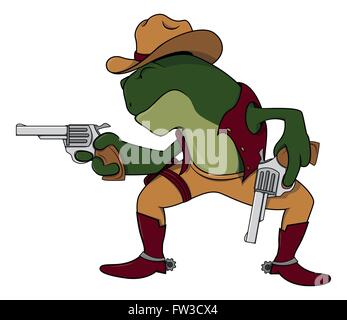 Cowboy-Frosch Stock Vektor