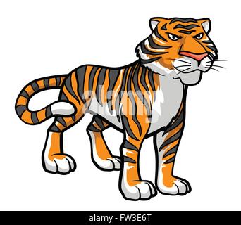 Tiger-Cartoon Stock Vektor