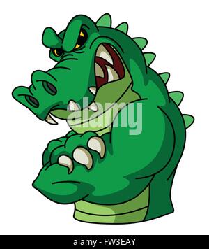 Krokodil-Maskottchen Stock Vektor
