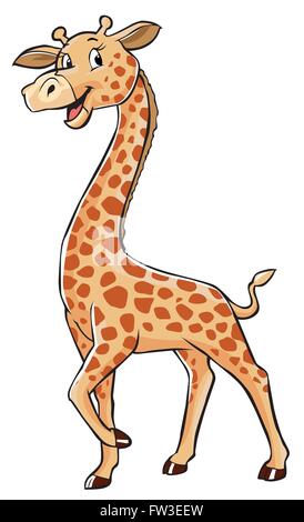 Giraffen Cartoon Stock Vektor