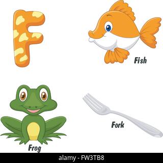 Illustrator von F-alphabet Stock Vektor