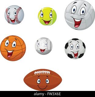 Cartoon-Sammlung-ball Stock Vektor
