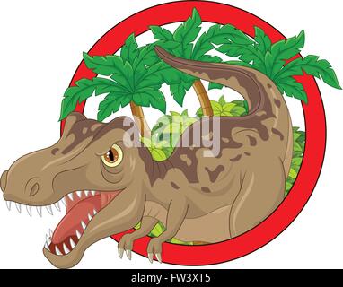 Cartoon-große Dinosaurier-Abbildung Stock Vektor