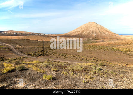 Heiliger Berg Montana de Tindaya, Fuerteventura, Kanarische Inseln, Spanien Stockfoto