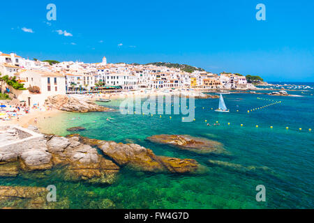 Calella de Palafrugell, Costa Brava, Spanien Stockfoto