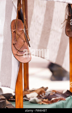 Erholung des Marktes stall in Palästina als Teil der Karfreitag Passionsspiele in Adeje, Teneriffa, Kanarische Inseln, Spanien. 25 Stockfoto