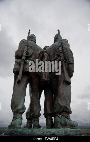 Denkmal für die WW2-Kommandos Stockfoto