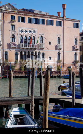 Venedig Italien Palazzo Morosini Sagredo, Canale Grande Stockfoto