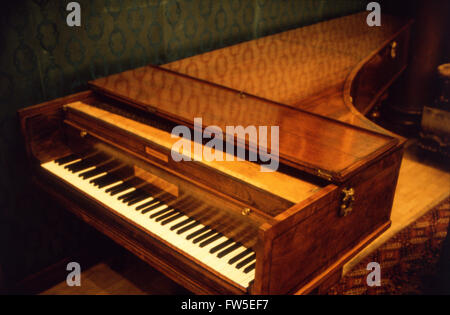 Beethovens Broadwood-Klavier-Liszt-Museum in Budapest (alte Akademie) EX / 27. Ludwig van Beethoven. Stockfoto