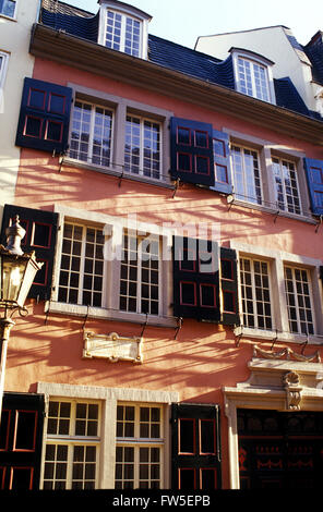 BEETHOVEN, Ludwig van - Geburtshaus in Bonn In der Bonngasse. FU/45,46 deutscher Komponist 1770-1827 Stockfoto