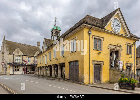 Der Markt Haus (1665), Marktplatz, Tetbury, Gloucestershire, England, Vereinigtes Königreich Stockfoto